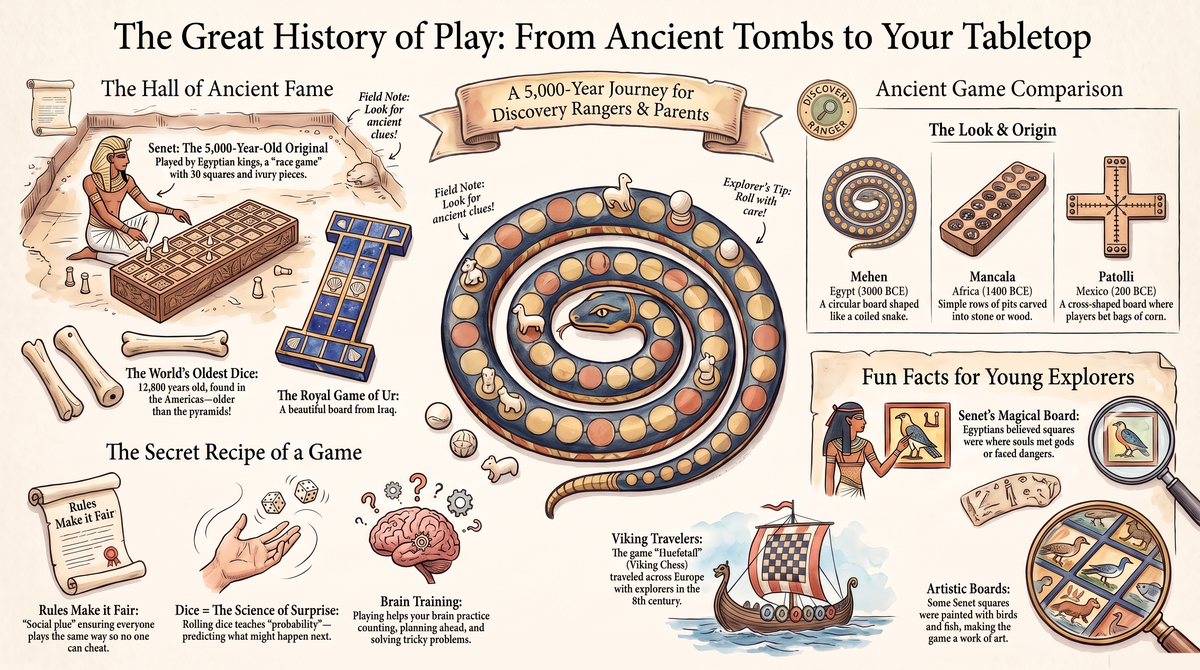 Ancient Games & Dice: The Oldest Board Game in the World - illustrated guide