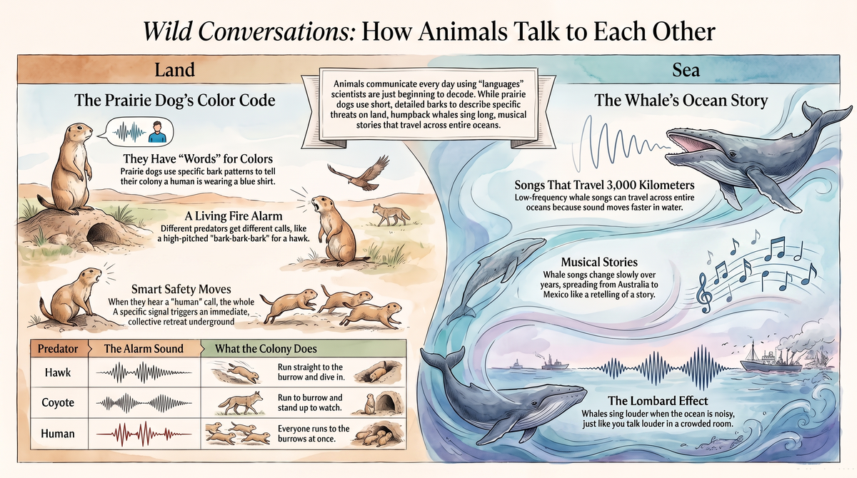 Animal Talk: Prairie Dog Words & Whale Songs - illustrated guide