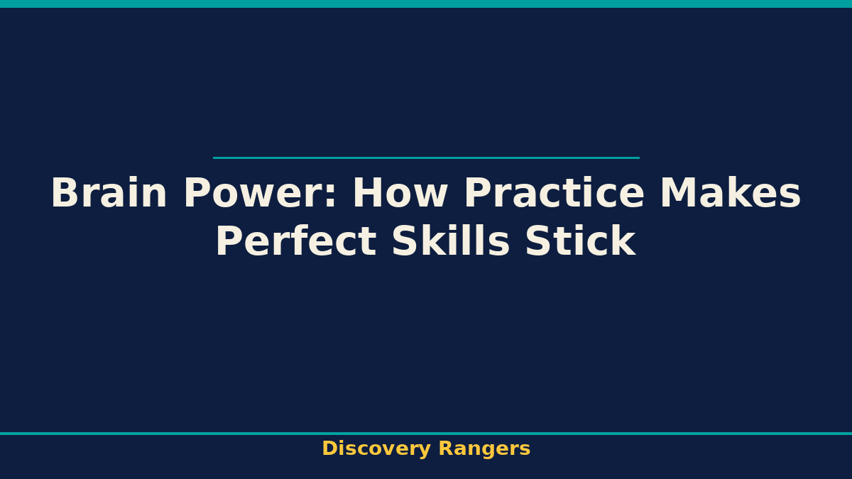 Brain Power: How Practice Makes Perfect Skills Stick - illustrated guide