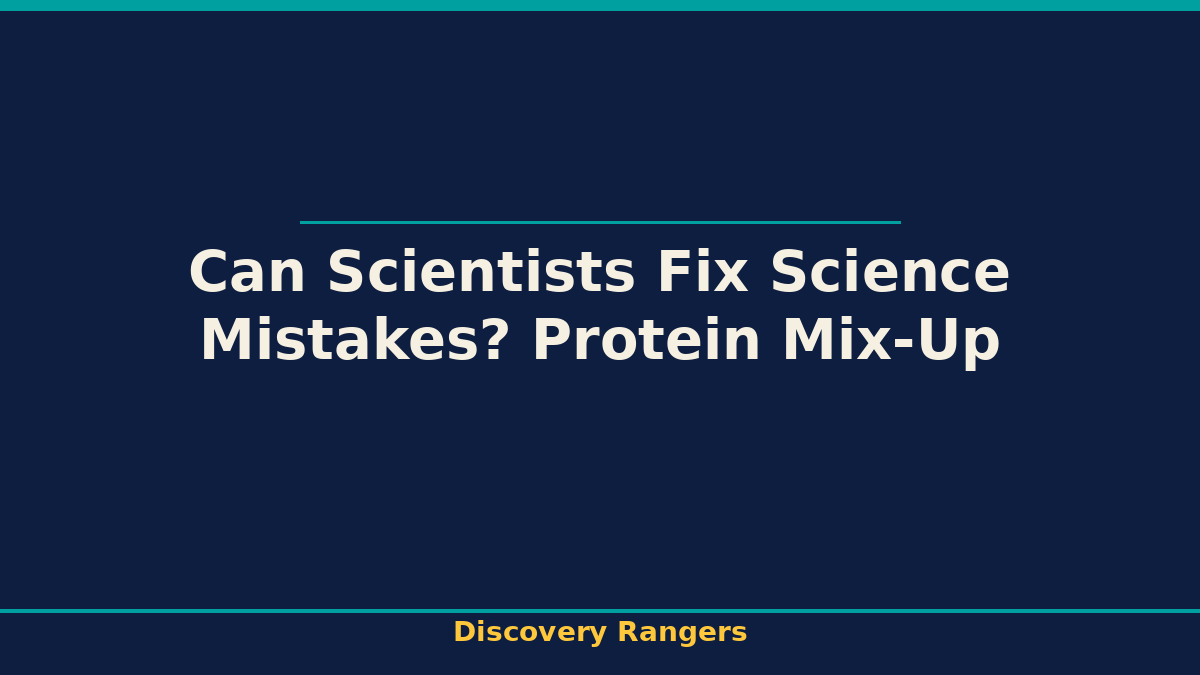 Can Scientists Fix Science Mistakes? Protein Mix-Up | Science illustrated guide for kids | Discovery Rangers