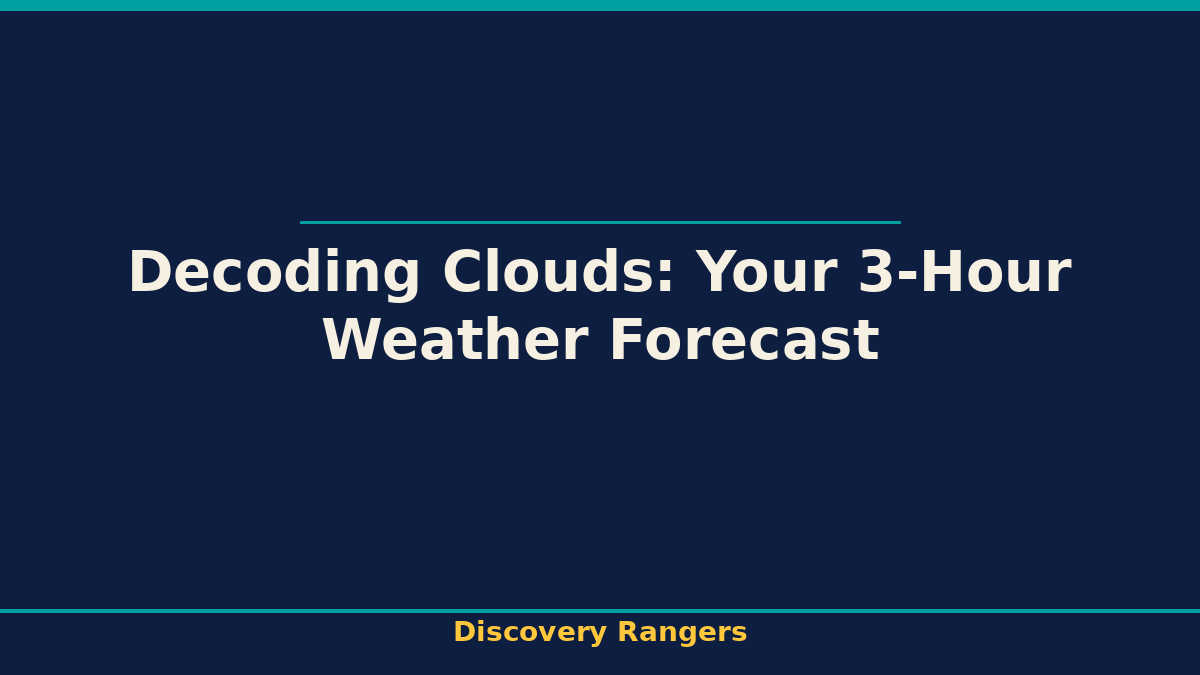 Decoding Clouds: Your 3-Hour Weather Forecast - illustrated guide