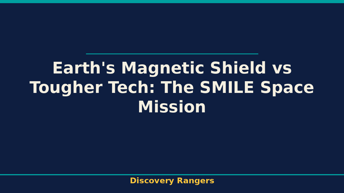 Earth's Magnetic Shield vs Tougher Tech: The SMILE Space Mission - illustrated guide