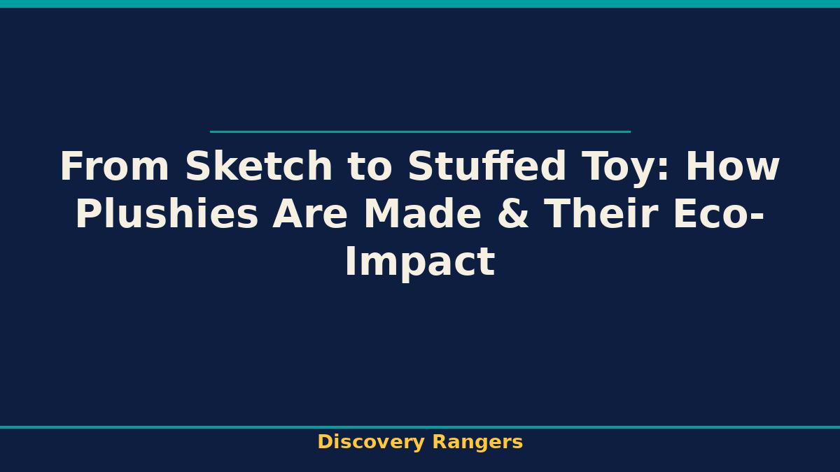 From Sketch to Stuffed Toy: How Plushies Are Made & Their Eco-Impact - illustrated guide