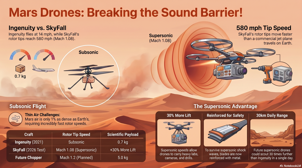 Mars Drones Break Sound Barrier: Supersonic Speeds on the Red Planet - illustrated guide