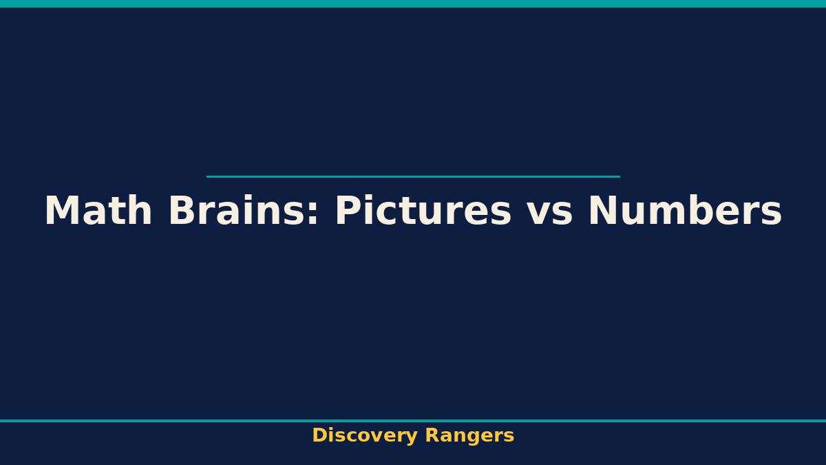 Math Brains: Pictures vs Numbers - illustrated guide