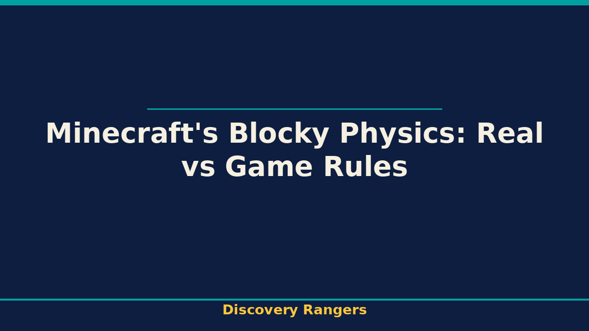 Minecraft's Blocky Physics: Real vs Game Rules - illustrated guide