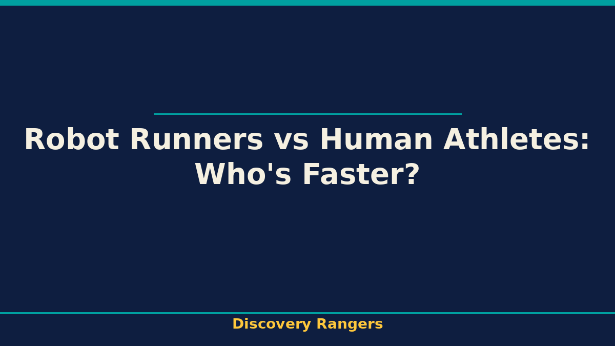Robot Runners vs Human Athletes: Who's Faster? - illustrated guide