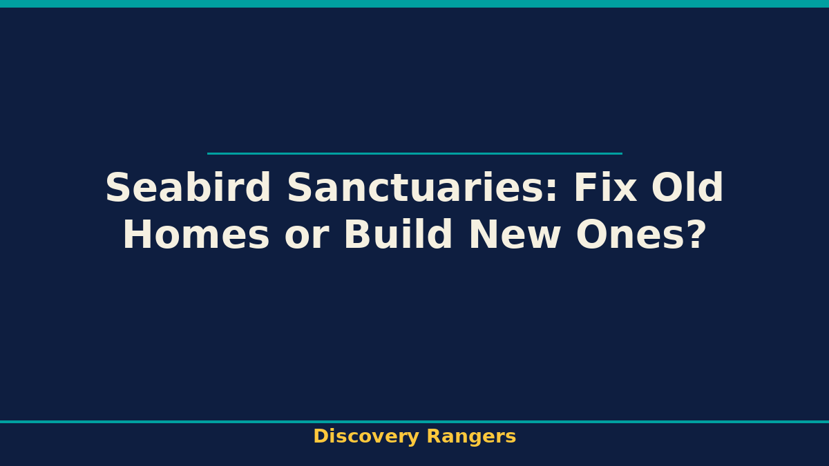 Seabird Sanctuaries: Fix Old Homes or Build New Ones? - illustrated guide