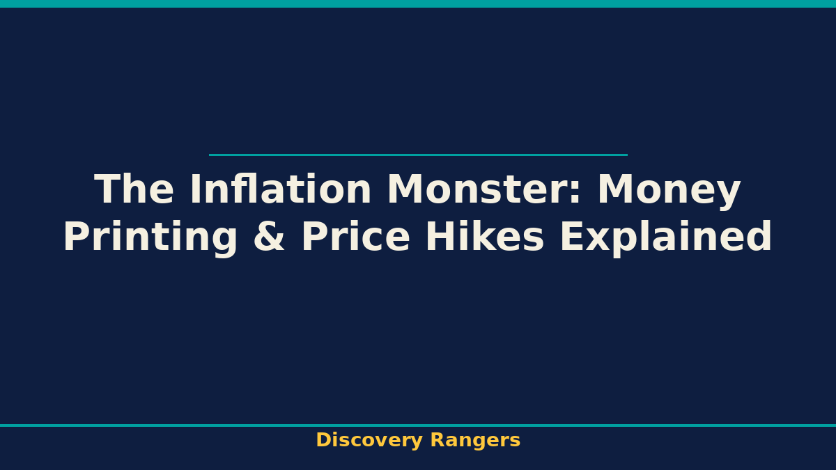 The Inflation Monster: Money Printing & Price Hikes Explained. Economics illustrated guide for kids | Discovery Rangers