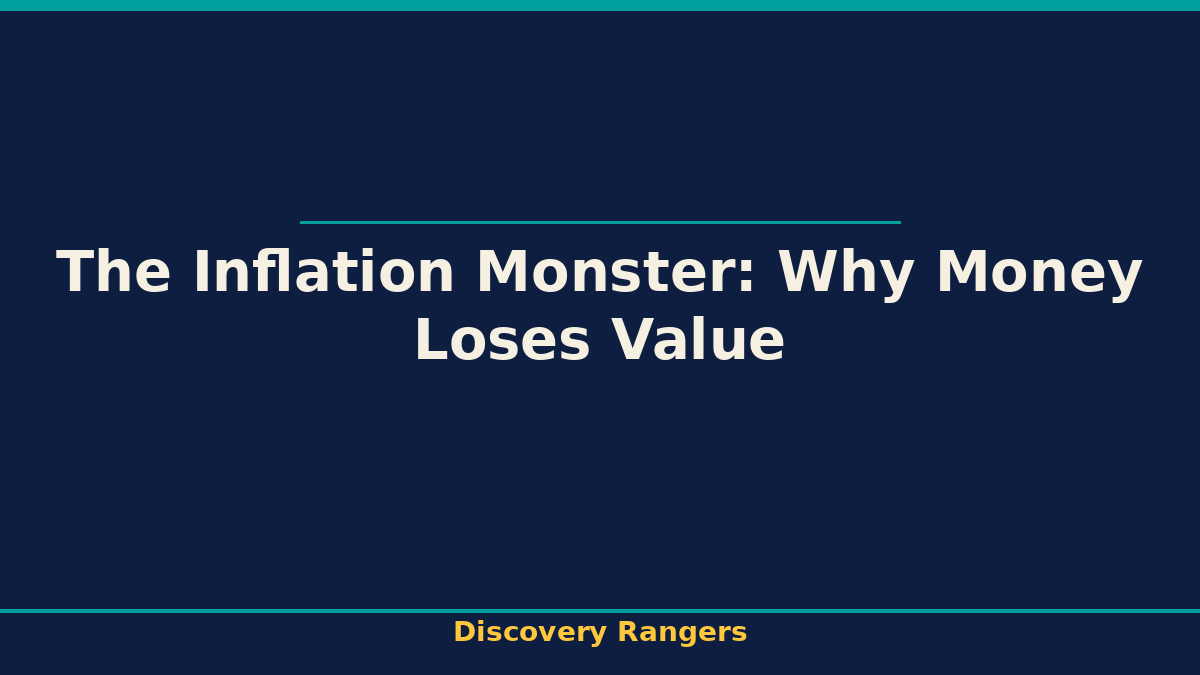 The Inflation Monster: Why Money Loses Value. Economics illustrated guide for kids | Discovery Rangers