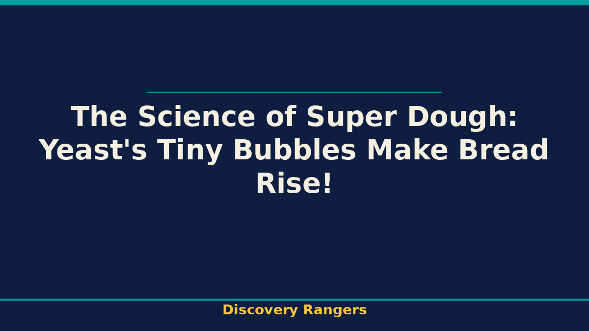 The Science of Super Dough: Yeast's Tiny Bubbles Make Bread Rise! - illustrated guide