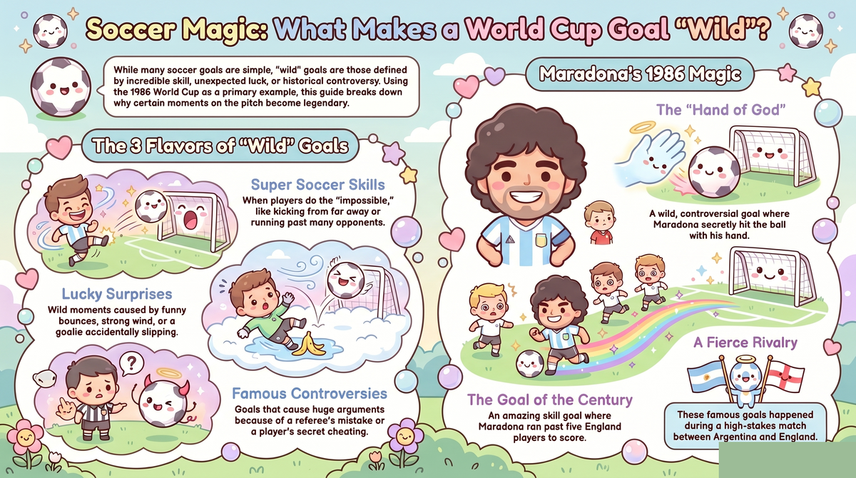 Wild World Cup Goals: Amazing Stories & Soccer Skills - illustrated guide
